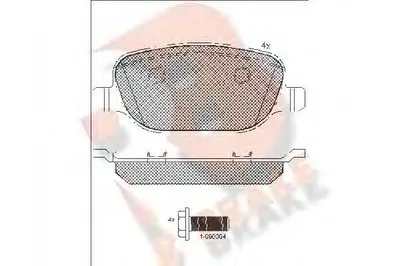 Комплект тормозных колодок, дисковый тормоз R BRAKE купить