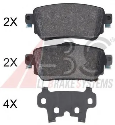 Комплект тормозных колодок, дисковый тормоз A.B.S. купить