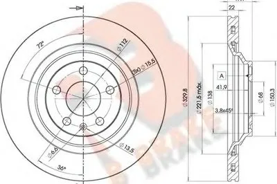 Тормозной диск R BRAKE купить