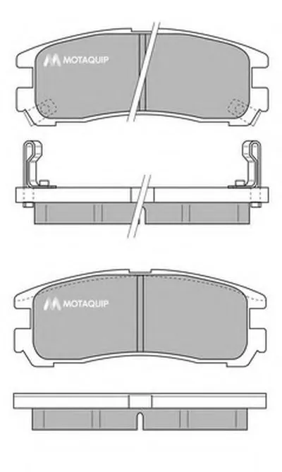Комплект тормозных колодок, дисковый тормоз MOTAQUIP купить