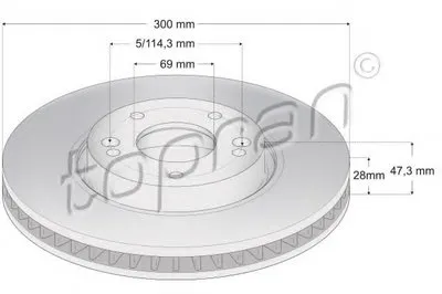 Тормозной диск COATED TOPRAN купить