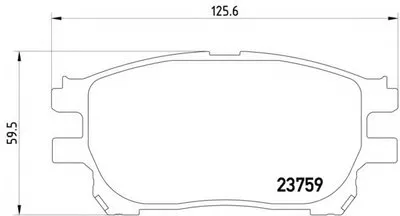 Комплект тормозных колодок, дисковый тормоз HELLA купить