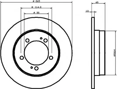 Тормозной диск HELLA купить