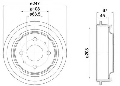 Тормозной барабан HELLA купить