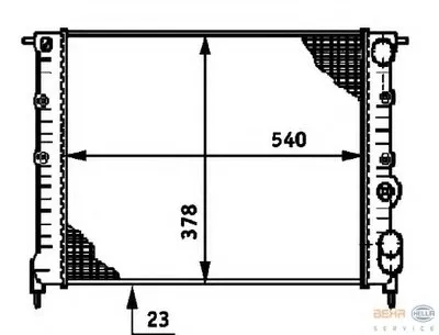 Радиатор, охлаждение двигателя BEHR HELLA SERVICE HELLA купить