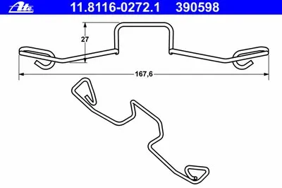 Пружина, тормозной суппорт ATE купить