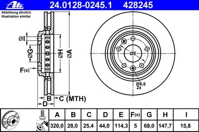 Тормозной диск ATE купить