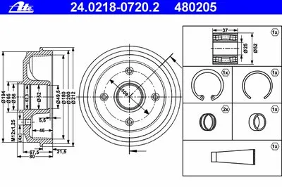Тормозной барабан ATE купить