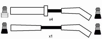 Комплект проводов зажигания NGK купить