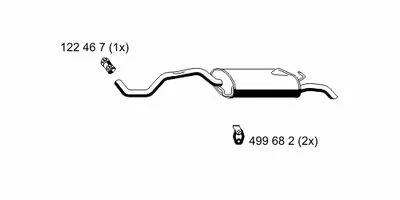 Глушитель выхлопных газов конечный ERNST купить