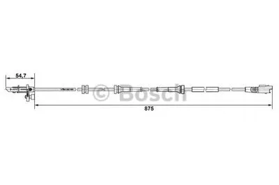 Датчик, частота вращения колеса BOSCH купить