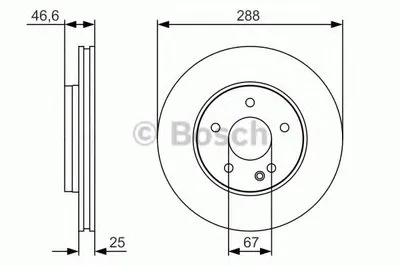 Тормозной диск BOSCH купить