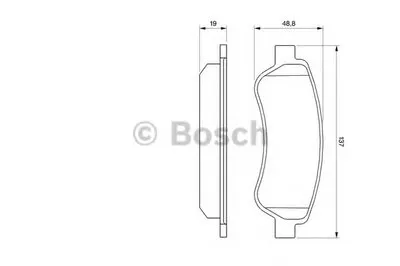 Комплект тормозных колодок, дисковый тормоз BOSCH купить