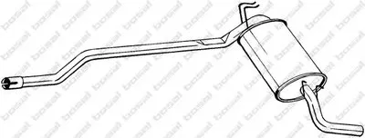 Глушитель выхлопных газов конечный BOSAL купить