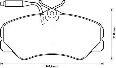Комплект тормозных колодок, дисковый тормоз JURID купить