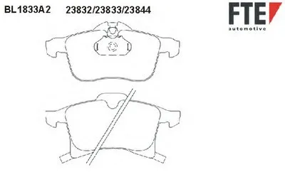 Комплект тормозных колодок, дисковый тормоз FTE купить