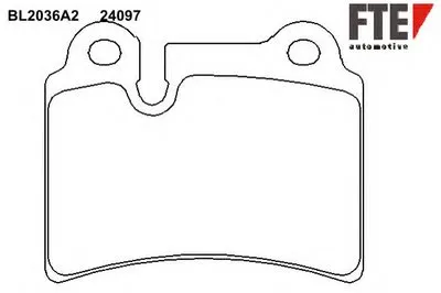 Комплект тормозных колодок, дисковый тормоз FTE купить
