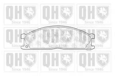 Комплект тормозных колодок, дисковый тормоз QUINTON HAZELL купить