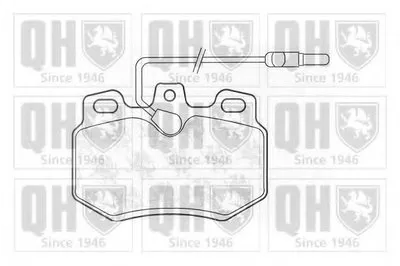 Комплект тормозных колодок, дисковый тормоз QUINTON HAZELL купить