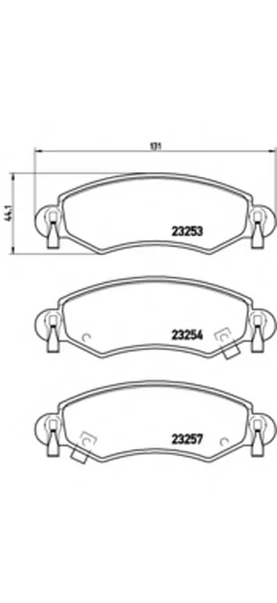 Комплект тормозных колодок, дисковый тормоз BREMBO купить