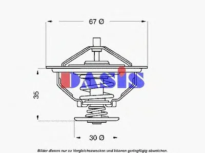 Термостат, охлаждающая жидкость AKS DASIS купить