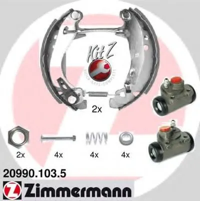 Комплект тормозных колодок KIT Z ZIMMERMANN купить