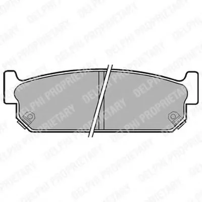 Комплект тормозных колодок, дисковый тормоз DELPHI купить