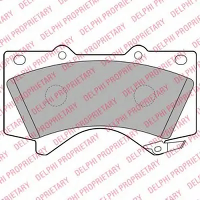 Комплект тормозных колодок, дисковый тормоз DELPHI купить