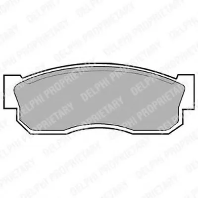 Комплект тормозных колодок, дисковый тормоз DELPHI купить