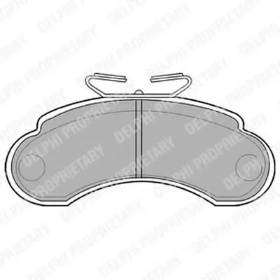 Комплект тормозных колодок, дисковый тормоз DELPHI купить