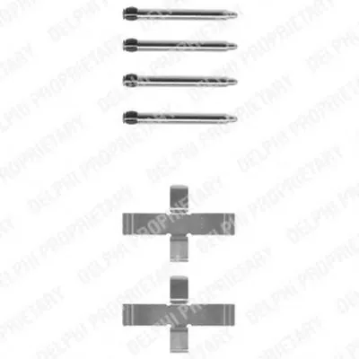 Комплектующие, колодки дискового тормоза DELPHI купить