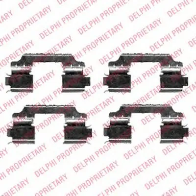 Комплектующие, колодки дискового тормоза DELPHI купить