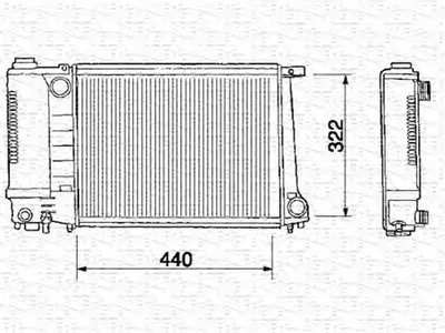 Радиатор, охлаждение двигателя MAGNETI MARELLI купить