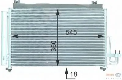 Конденсатор, кондиционер BEHR HELLA SERVICE купить