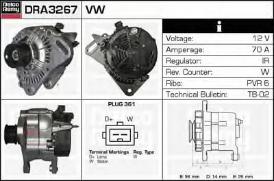 Генератор Remanufactured REMY (Light Duty) DELCO REMY купить