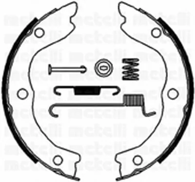 Комплект тормозных колодок, стояночная тормозная система METELLI купить