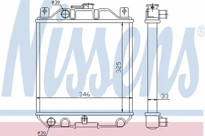 Радиатор, охлаждение двигателя NISSENS купить