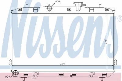 Радиатор, охлаждение двигателя NISSENS купить
