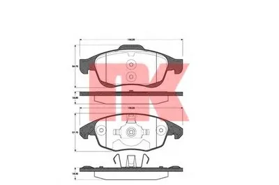 Комплект тормозных колодок, дисковый тормоз NK купить