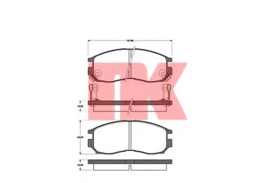 Комплект тормозных колодок, дисковый тормоз NK купить