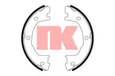 Комплект тормозных колодок, стояночная тормозная система NK купить