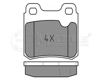 Комплект тормозных колодок, дисковый тормоз MEYLE купить