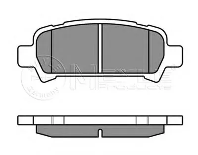 Комплект тормозных колодок, дисковый тормоз MEYLE купить