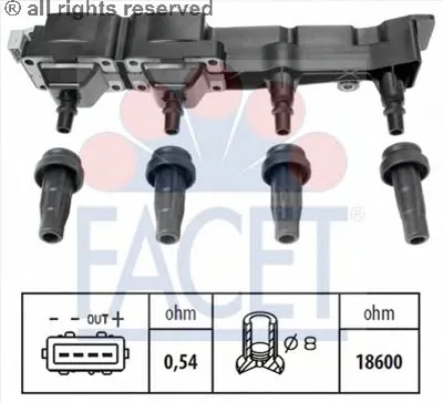 Катушка зажигания FACET купить