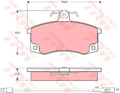 Комплект тормозных колодок, дисковый тормоз COTEC TRW купить