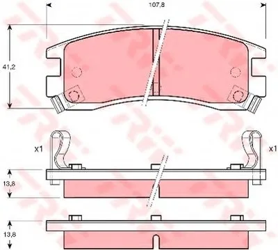 Комплект тормозных колодок, дисковый тормоз TRW купить
