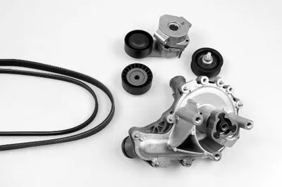 Водяной насос + комплект ручейковых ремней HEPU купить