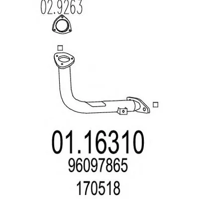 Труба выхлопного газа MTS купить