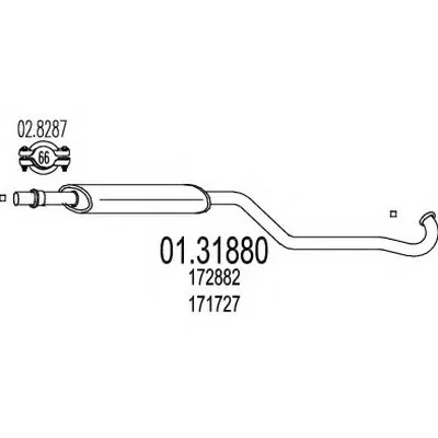 Предглушитель выхлопных газов MTS купить