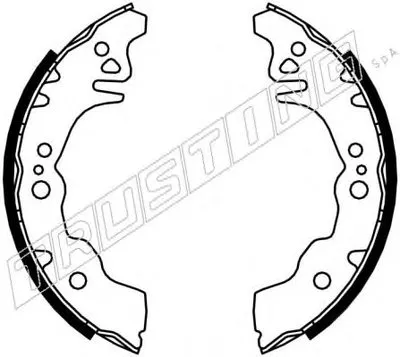 Комплект тормозных колодок TRUSTING купить